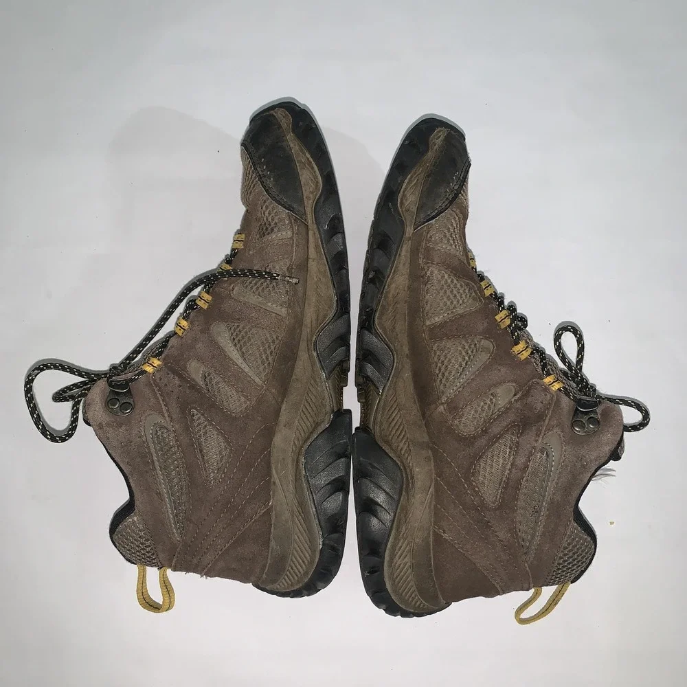 Merrell Oakbrook Mid Boots Mens 10 Brown Suede Waterproof Hiking Trail J036401
